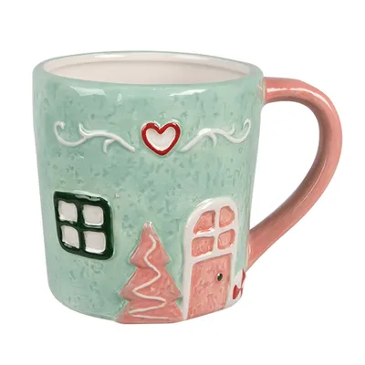 Produktbild von Clayre & Eef Tasse 350 ml Grün Keramik