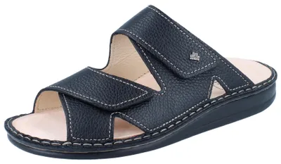 Productafbeelding van Finn Comfort, Danzig-Soft, heren, slipper, zwart, leer, NIEUW - Heren schoenen, sandaal / slipper, zwart, leer (bizon)