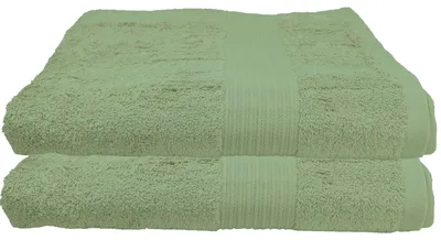 Produktbild von 2er Set Julie Julsen Duschtuch 70 cm x 140 cm 70x140,Lindgrün