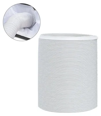 Produktbild von Klimaanlagen Abluftschlauch, Abluftschlauch 1m, Ø 150mm, Linksgewinde, PP mit Stahlring, hitzebeständig -30100°C, flexibel – für mobile Klimageräte
