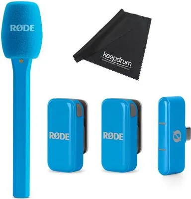 Produktbild von Rode Mikrofon-Funksystem Wireless Micro USB-C Interview Set Blau