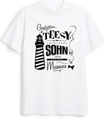Produktbild von Teesy - Leuchtturm - T-Shirt S
