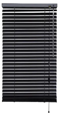 Productafbeelding van Aluminium jaloezie 50 x 160 cm Zwart - Bescherming tegen licht en zonlicht - Kantoor - School