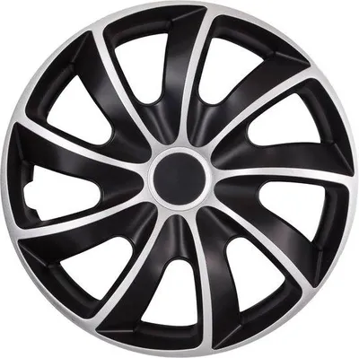 Produktbild von Famanu Radkappen Set von 4 - 16 Zoll Schwarz/Silber