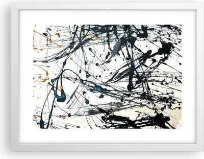 Produktbild von Gerahmtes Poster - Weißer Rahmen - Abstraktion modern - 40x30 cm - Wand Bild - Wanddeko - Wandbilder - Kunstposter - Wandposter - Bilderrahmen - Bilder - Kunstdruck - Wandbild - P2WAA40x30-3442
