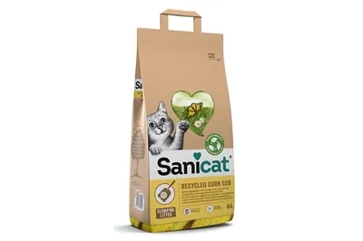 Produktbild von Sanicat 8411514805050, Granulat, 2,8 kg, 6 l, Gelb, Faltenbeutel aus Papier