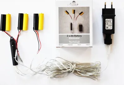 Produktbild von Batterie Adapter 3 x 2 AA Mignon Batterien 3,2V Wandler 4m Kabel Netzteil
