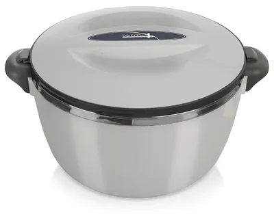 Image de Thermos pour aliments - Récipient isotherme en acier inoxydable - 3,5 litres - Gris