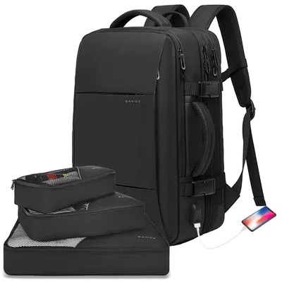 Produktbild von Handgepäck-Rucksack, 35–45 l, Wochenend-Reiserucksack, für 17,3 Laptop, Business