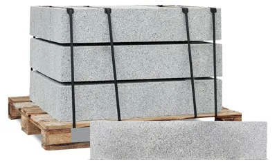 Produktbild von Galamio Granit Rasenkanten 100*20*6 » gesägt & kugelgestrahlt « 960kg