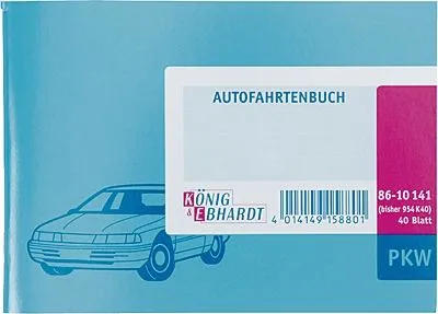 Produktbild von KÖNIG & EBHARDT Fahrtenbuch PKW DIN A6 40 Blatt