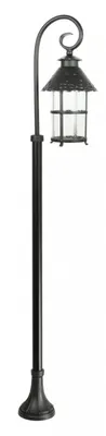 Produktbild von Schwarze Wegeleuchte 166 cm Rustikal E27 regenfest TOURNAI Laterne Außenlampe Garten Terrasse