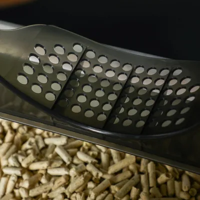 Produktbild von Katzenklo mit Filtersystem und abnehmbarer Bodenplatte - Geeignet für Katzen bis 8 kg