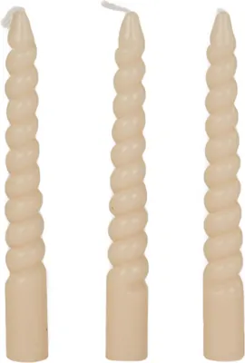 Zdjęcie produktu dla Spiralne świece stołowe z parafiny, 10 cm