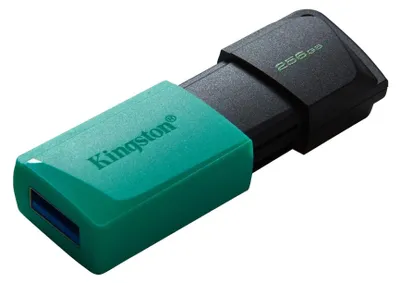 Produktbild von Kingston USB-Stick DataTraveler Exodia M - USB 3.2 Gen 1 (3.1 Gen 1) - 256 GB - Schwarz/Türkis