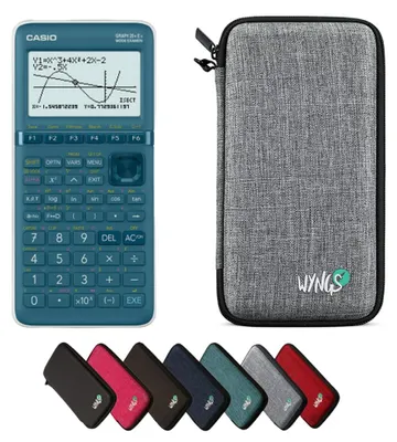 Produktbild von Casio Graph 25+E II inkl. WYNGS Schutztasche Hellgrau - Grafikrechner - Basic Set