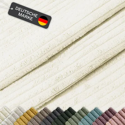 Produktbild von Lycce Cordstoff Meterware | 35.000 Scheuertouren | Tierfreundlich & kratzresistent | 1 lfm x 1,40 m breiter Polsterstoff für Möbel, Kissenbezüge und andere DIY Projekte | 360 g / m² | versch. Farben