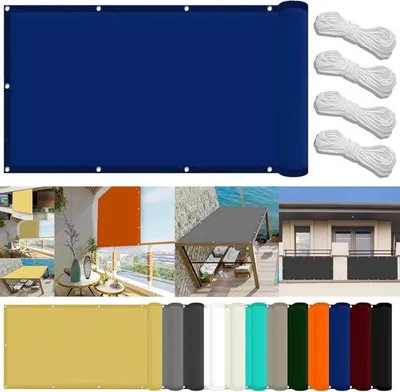 Immagine prodotto di Sostituzione della tenda da sole per terrazze - Impermeabile e resistente ai raggi UV - 2,6 x 8 metri - Blu navy