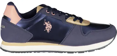 Produktbild von Damen-Sportschuh in Blau mit Schnürsenkeln und Kontrastdetails