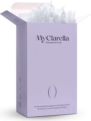Produktbild von MyClarella Bio Wochenbett-Einlagen 10er-Pack aus 100% Baumwolle