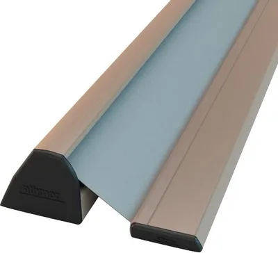 Produktbild von athmer Fingerschutzprofil NR-32 UniSafe L.1925mm BG verkehrsweiß Rollo schwarz - 5-909-1925-2109