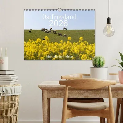 Produktbild von Ostfriesland - Ein Jahr in Bildern (Wandkalender 2026 DIN A3 quer), CALVENDO Monatskalender