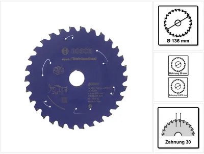 Obrázok produktu pre Bosch ‎2608644530, Nerezová oceľ, 13,6 cm, Bosch, 200 g, 1 kusov