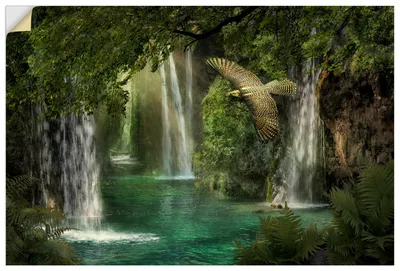 Produktbild von ARTland Wandbild, selbstklebend Das Tor nach Eden Größe: 90x60 cm