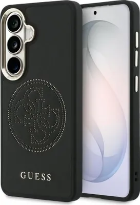 Image de Étui GUESS adapté au SAMSUNG S26 GUHMS26S5PG4SRGK (logo perforé compatible avec MagSafe) noir