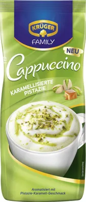 Zdjęcie produktu dla Krüger Family Cappuccino Pistacja Aromatyzowany napój w proszku 500 g