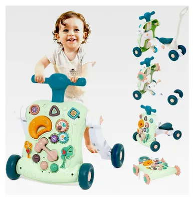 Produktbild von Lauflernhilfe für Babys, 6-in-1 Lauflernwagen mit Musik und abnehmbarem Spielbrett, Spielzeug für Babys ab 6 bis 18 Monaten