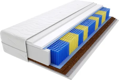 Produktbild von Matratze 120x130 cm Doppelmatratze, H3 & H5 Federkernmatratze, Taschenfederkernmatratze 18 cm Hoch Kokosfaser Rosshaar Hypoallergene, HR-Schaum, Wendematratze mit Klimafaser, Gesteppter Bezug Rigo Multitaschen