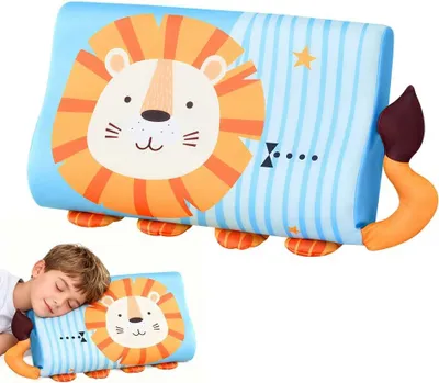 Imagen del producto de Almohada ergonómica para niños, 45 x 27 cm, calmante, ideal para niños