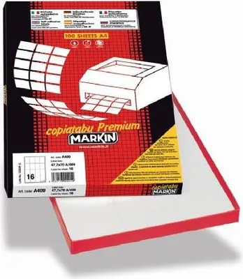Obrázek produktu pro Markin 210C502RIM, Bílá, Obdélník, Vyjímatelná, A4, Celulóza, 70 g/m²