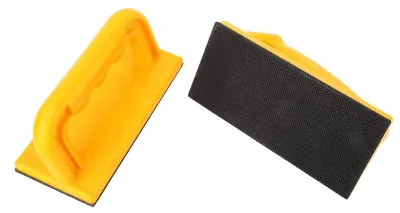 Immagine prodotto di Blocco di spinta per sega circolare - Pinza pratica - Design ergonomico - Giallo - Resistente e stabile - Ideale per pezzi di piccole dimensioni - Per lavori di falegnameria