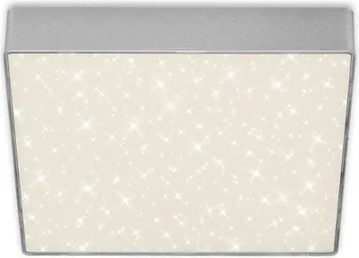 Produktbild von LED Aufbauleuchte Sternenhimmel rahmenlos 4000K 16W silber Metall Briloner