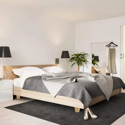 Produktbild von Holz Möbelbeine - Stabil und langlebig - Set von 4 - Eiche