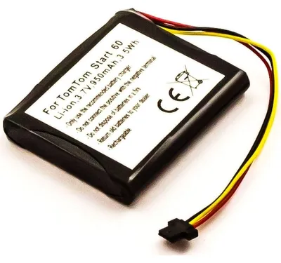 Immagine prodotto di Batteria per TomTom LHA11110001 agli ioni di litio, 3,7 V, 900 mAh, nera