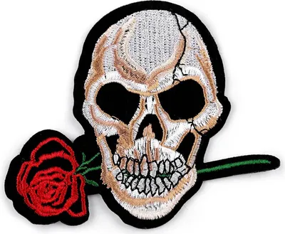 Produktbild von 1 Aufbügler Skull Totenkopf Patches Bügelbilder Aufnäher Applikation, Motivwahl