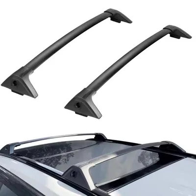 Image de Barres transversales de toit avec serrures, compatibles avec Toyota RAV4, capacité de charge 72 kg, aluminium léger