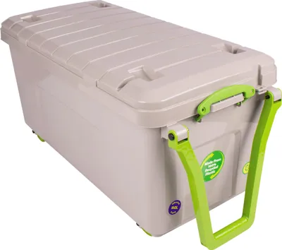 Produktbild von Really Useful Box Aufbewahrungsbox 160-WHTR-RDG 160l Räder grau