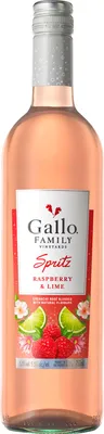 A bottle of Gallo Family Vineyards Spritz Raspberry & Lime.