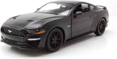 Produktbild von Motormax 79352MSW Ford Mustang GT 2018 matt schwarz 1:24