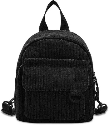 Image de Mini-sac pour femme, petit sac à dos pour les courses et les voyages, noir