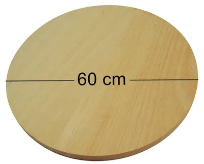 Image de Planche à découper de 60 cm de diamètre, ronde, double face, pour la cuisine