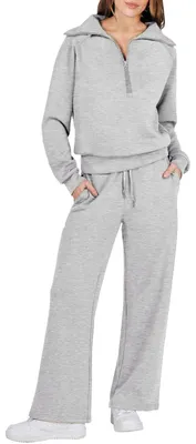 Produktbild von Elzusha – Weite Trainingshose für Damen mit Reißverschluss und Taschen