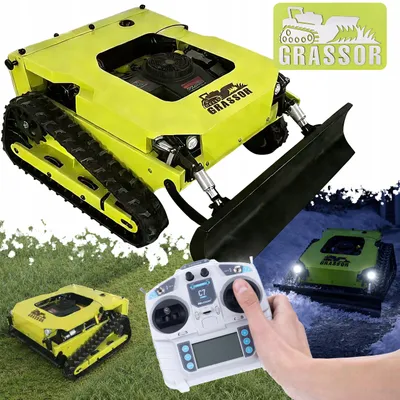 Produktbild von Robot-Rasenmäher TerraForce 800T-G22EMP – Hybridantrieb | Loncin 608cc 22HP | 800 mm Schnittbreite | 2×800W Brushless | 200 m Fernbedienung | 45° Steigung | 255 kg