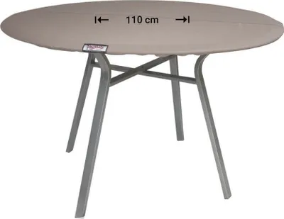 Produktbild von Raffles Covers Abdeckplane für eine runde Tischplatte Ø 110 cm | Atmungsaktiv | Wasserdicht | UV-beständig | Doppelnähte | Elastischer Kordelzug