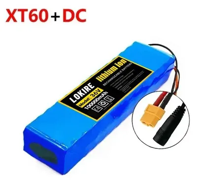 Zdjęcie produktu dla Akumulator do hulajnogi elektrycznej, 36V - bateria litowo-jonowa 10S2P - 100Ah, 500W - akumulator zamienny do hulajnóg elektrycznych - złącze XT60-DC