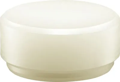 A product image of a white hammer head.